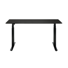 Bok Adjustable Desk - Varnished Oak - With Cable Management