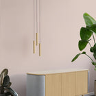 Chimes Pendant Cluster 3 - Oak