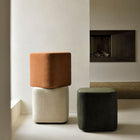 Cube Pouf - Sand Fabric