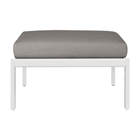 Jack Outdoor Footstool With Cushion - Aluminium
