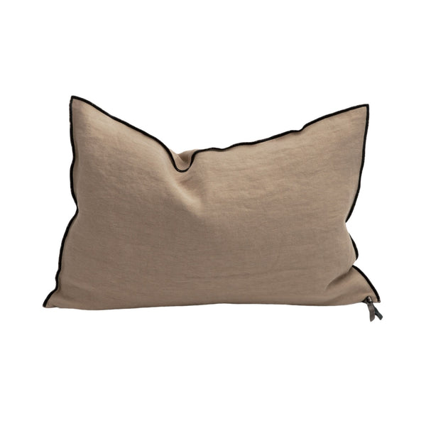 Stone washed Linen Pillow - 16x24" - Sable