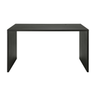 U Desk - Varnished Oak - Rectangular - With Cable Management
