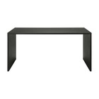 U Desk - Varnished Oak - Rectangular - With Cable Management