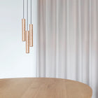 Chimes Pendant Cluster 3 - Oak