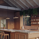 Kilter Pendant Suspension - Brass