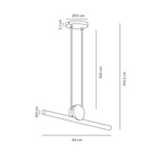 Kilter Pendant Suspension - Brass