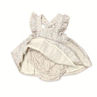 Ditsy Floral Ruffle Cross Back  Dress & Bloomer