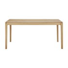 Bok Desk - Varnished Oak - Rectangular - With Cable Management