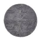 Short Wool Curly Sheepskin Design Rug (Round)