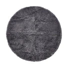 Short Wool Curly Sheepskin Design Rug (Round)