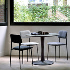 Oak Torsion Black Circle Dining Table