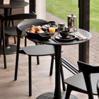 Oak Torsion Black Circle Dining Table