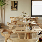 Oak Torsion Square Dining Table