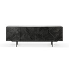 Teak Graphic Black Sideboard
