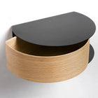 Wallie Oak & Metal Storage Shelf