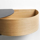Wallie Oak & Metal Storage Shelf