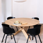 Oak Circle Dining Table