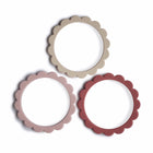 Mushie Flower Teething Bracelet 3-Pack