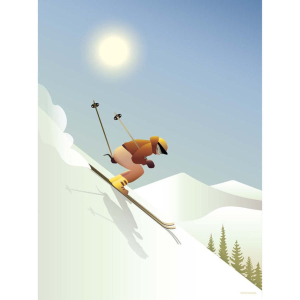 Downhill Skiing - poster