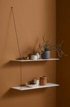 Stedge Solid Oak Hanging Shelves