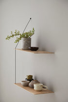 Stedge Solid Oak Hanging Shelves