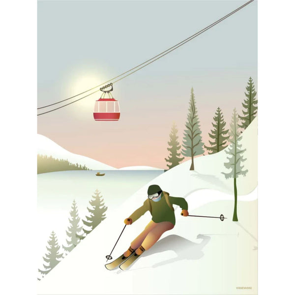 Off Piste Skiing - poster