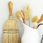 Rice Straw Hand Brush with Wooden Handle