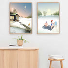 Winter Bath - Poster