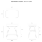 Ethnicraft OSSO Stool