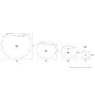 Set of 4 Concrete Candles Small - Orbis