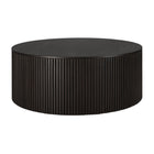 Mahogany Roller Max dark brown round coffee table