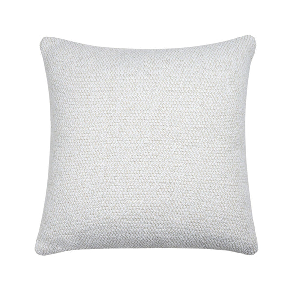 White Boucle Light Outdoor Cushion