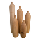 Dried Flower Vases Wood Turned Maple