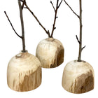 Wooden Dried Flower Vases. Hand turned raw maple
