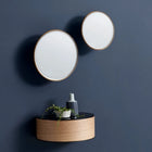 Wallie Oak & Metal Storage Shelf