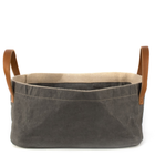 Uashmama Vassoio with leather handles