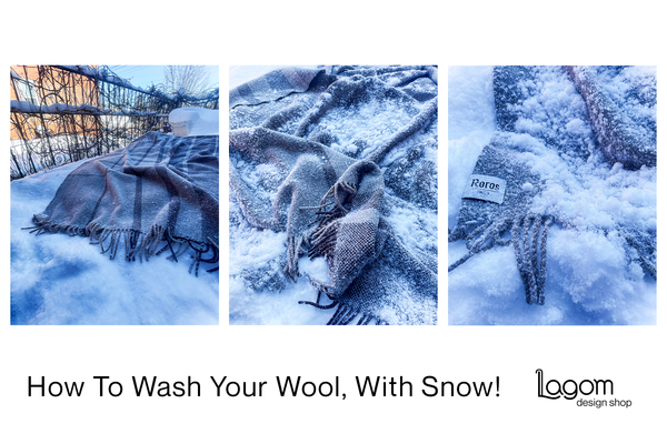 How to Wash Your Wool with Snow!