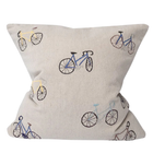 Bicycles Embroidered Cushions By Fine Little Day