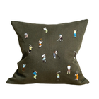 Golfers Embroidered Cushions By Fine Little Day