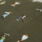 Golfers Embroidered Cushions By Fine Little Day