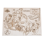 Kids Canada Map Puzzle with Native Animals
