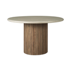 Roller Max Outdoor Dining Table -varnished concrete - light grey
