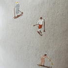 Skiers Embroidered Cushions By Fine Little Day