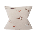 Swimmers Embroidered Cushions By Fine Little Day