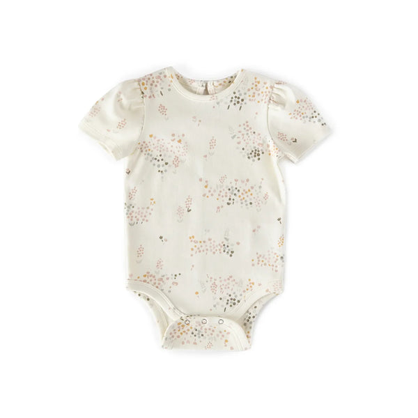 Flutter Flower Patch Short Sleeve One - Piece