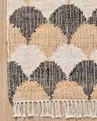 Scallop Jute Handwoven Rug
