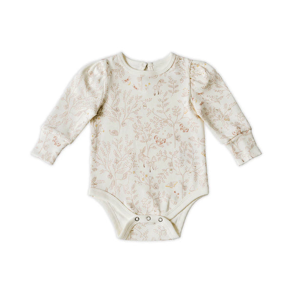 Secret Garden Puff Sleeve Onesie