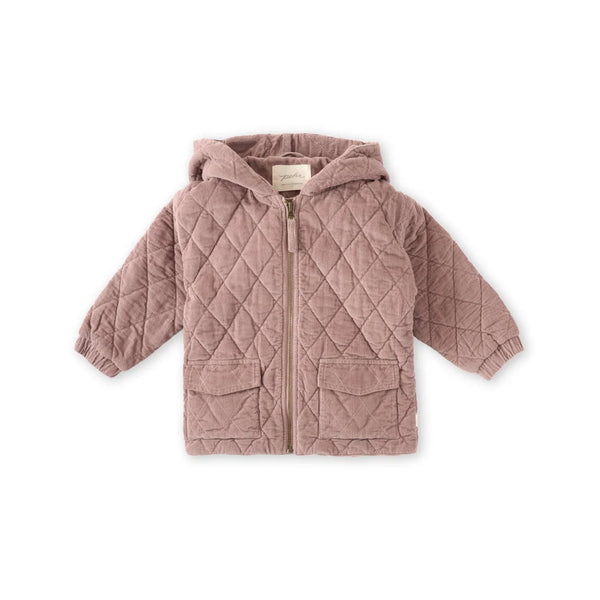 Corduroy Quilted Jacket - Thistle