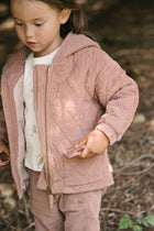 Corduroy Quilted Jacket - Thistle