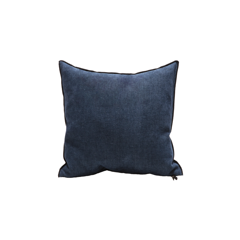 Soft Washed Chenille Pillow - 26x26" - Indigo